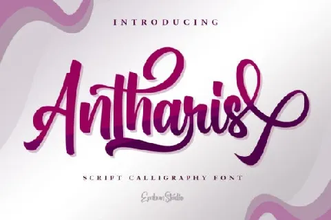 Antharis Calligraphy font