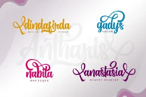 Antharis Calligraphy font
