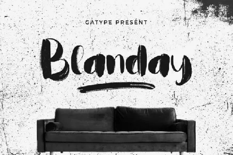 Blanday Brush font