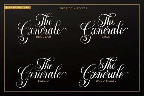 Generale font