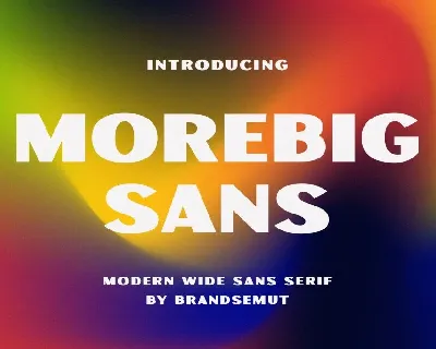 Morebig Sans font