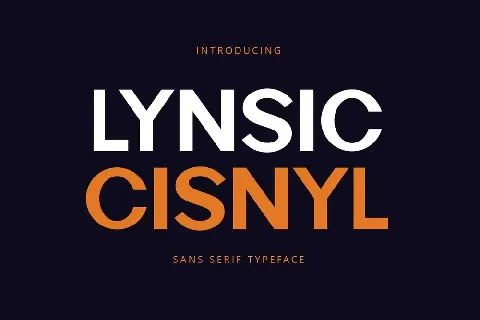 Lynsic Cisnyl font
