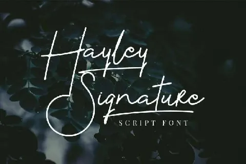 Hayley Signature Free font