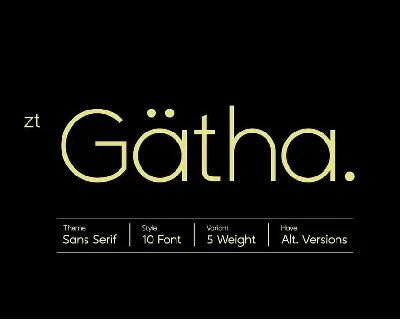 ZT Gatha font