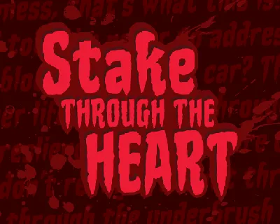 Stake Through the Heart BB font