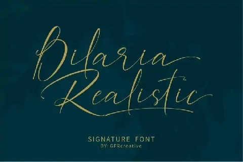 Bilaria Realistic font