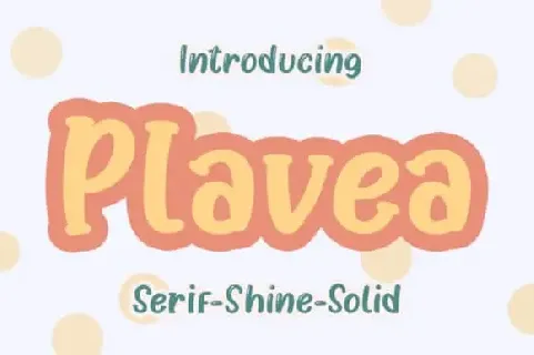 Plavea Display font