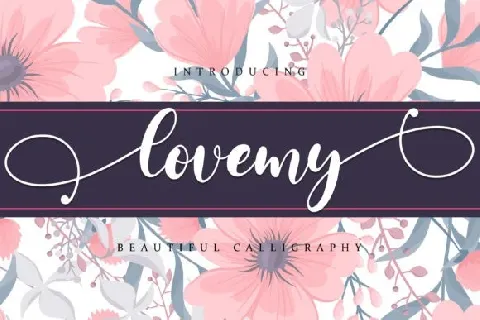 Lovemy Calligraphy font