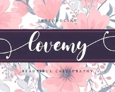 Lovemy Calligraphy font