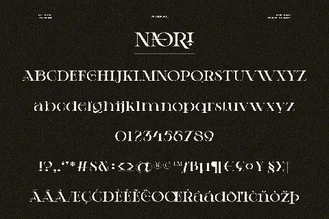 Naori font