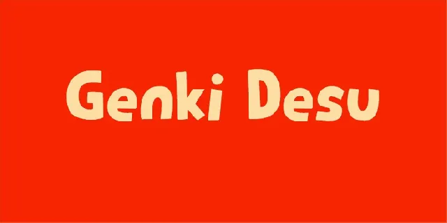 Genki Desu font