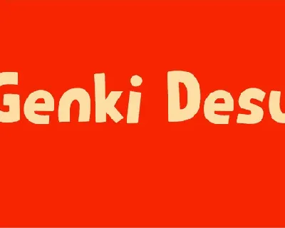 Genki Desu font