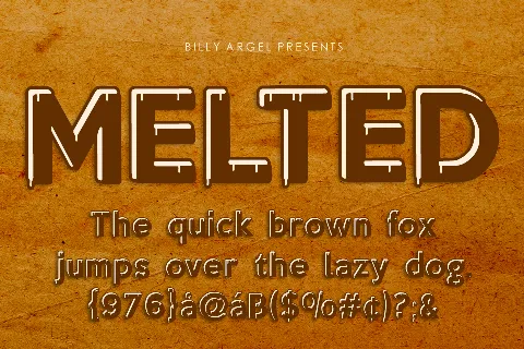 MELTED PERSONAL USE font