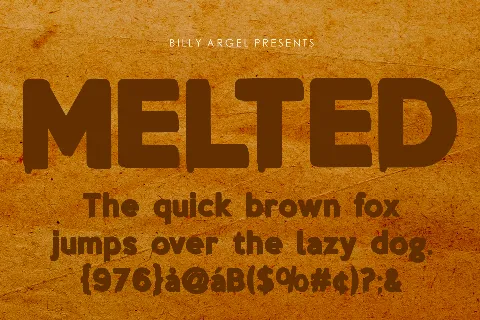 MELTED PERSONAL USE font