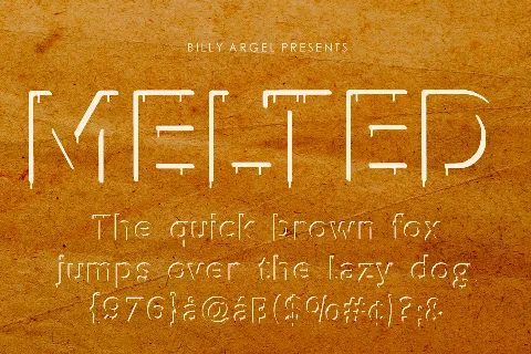 MELTED PERSONAL USE font