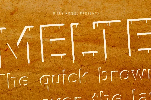 MELTED PERSONAL USE font