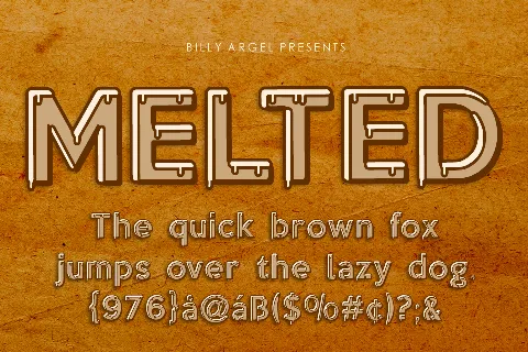 MELTED PERSONAL USE font