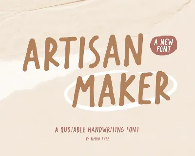 Artisan Maker font