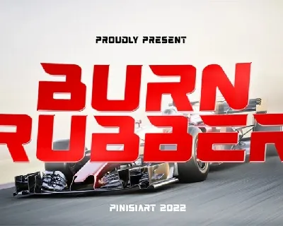 Burn Rubber font