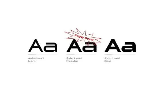 Astrohead Sans Serif font
