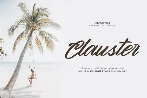 Clauster Brush font