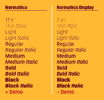 Normatica & Normatica Display Typeface font