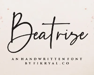 Beatrise font