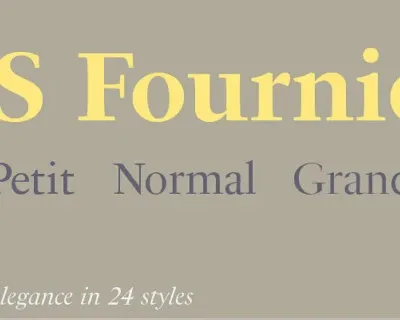 PS Fournier Family font