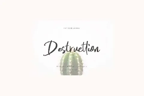 Destructtion Script font