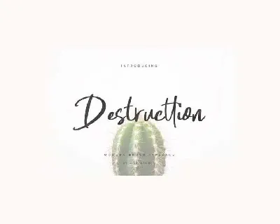 Destructtion Script font