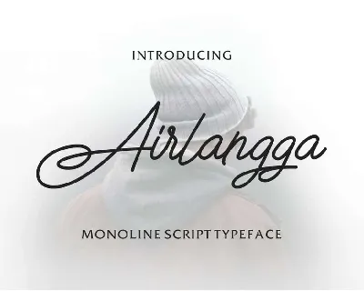 Airlangga Script Handwritten font