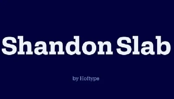 Shandon Slab Family font