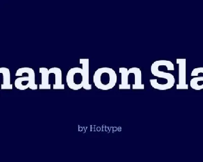 Shandon Slab Family font
