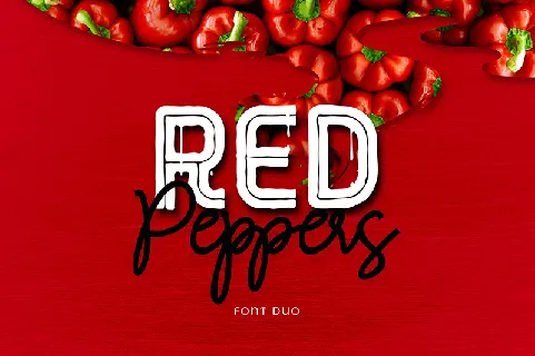 RED Peppers font
