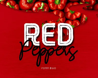 RED Peppers font
