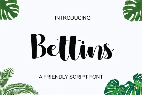 Bettins - Personal use font