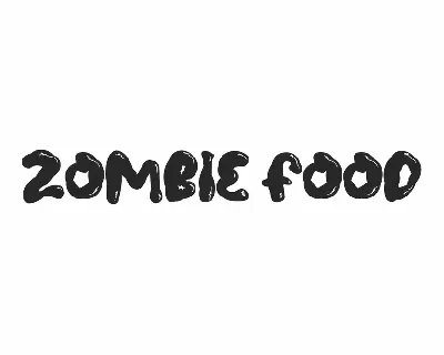 Zombie Food Demo font