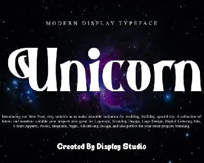 Unicorn font