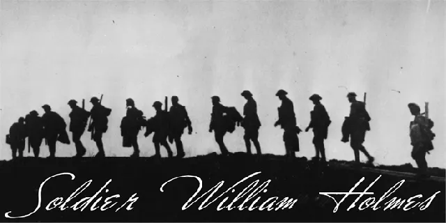 Soldier William Holmes font