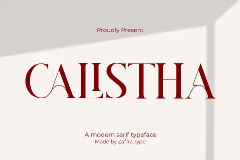 Calistha Serif font