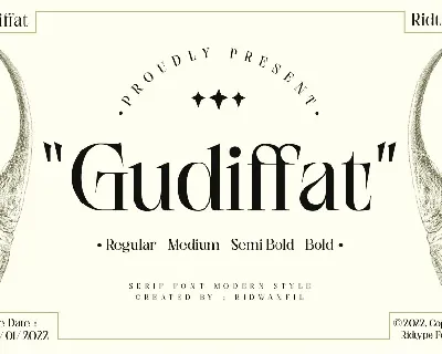 Gudiffat font