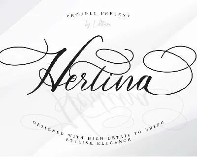 Hertina font