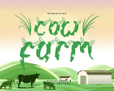 Cow Farm Demo font