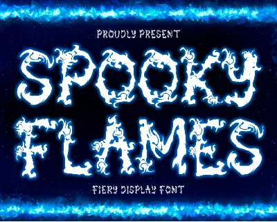 Spooky Flames - Personal Use font