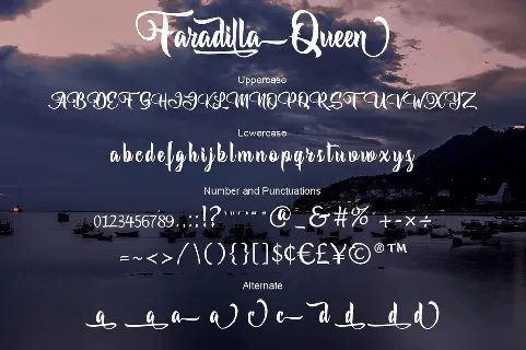 Faradilla Queen font