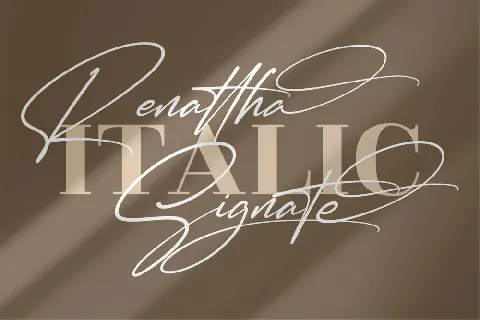 Renattha Signate font