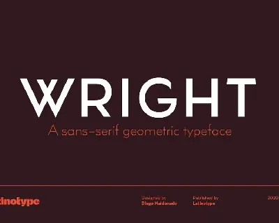 Wright Family font