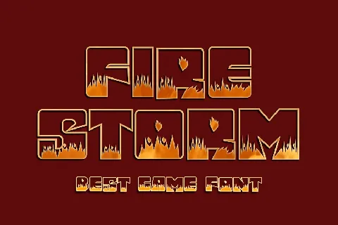 Fire Storm font