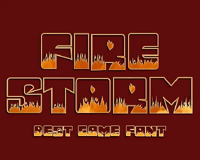 Fire Storm font