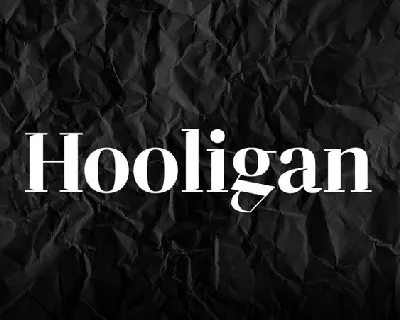 Hooligan font